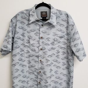 Fish print Button down shirt